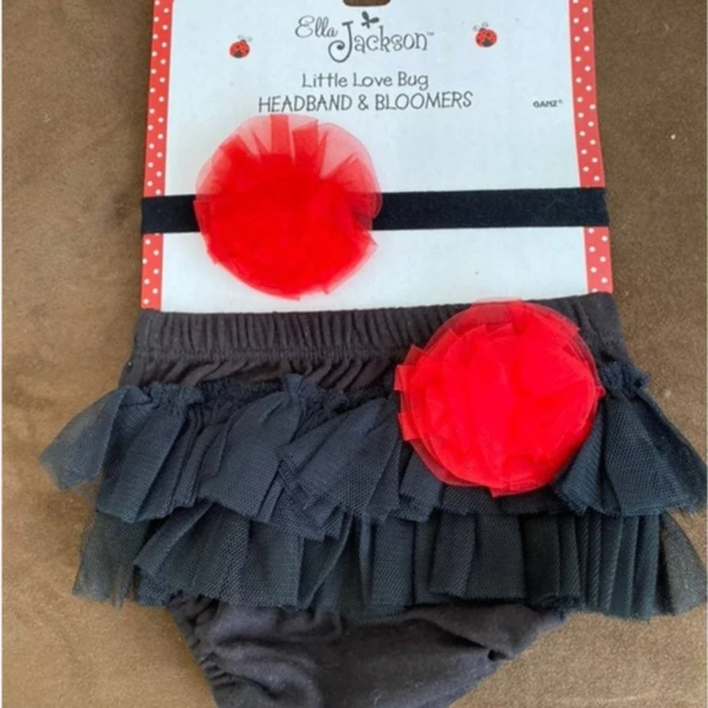 Little Love Bug Bloomers & Headband NWT